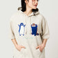 Sakazaki Chiharu – Ikaku Competition? | Oversized Short Sleeve Hoodie