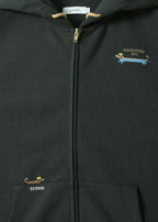 Nagasugiru Inu New York Time | Cardboard Big Zip Hoodie