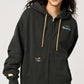 Nagasugiru Inu New York Time | Cardboard Big Zip Hoodie