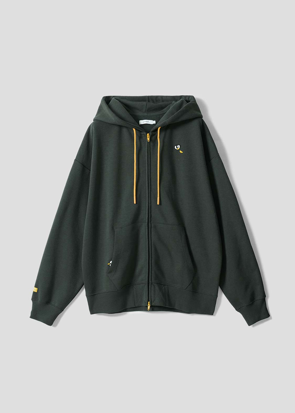 Rolling Pandas Painting | Cardboard Big Zip Hoodie