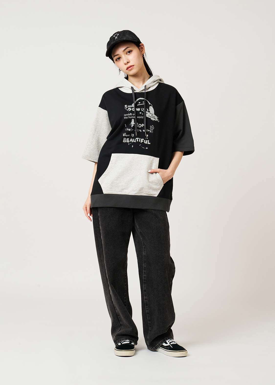 Beautiful Shadow Playful Paint | Short-Sleeve Hoodie