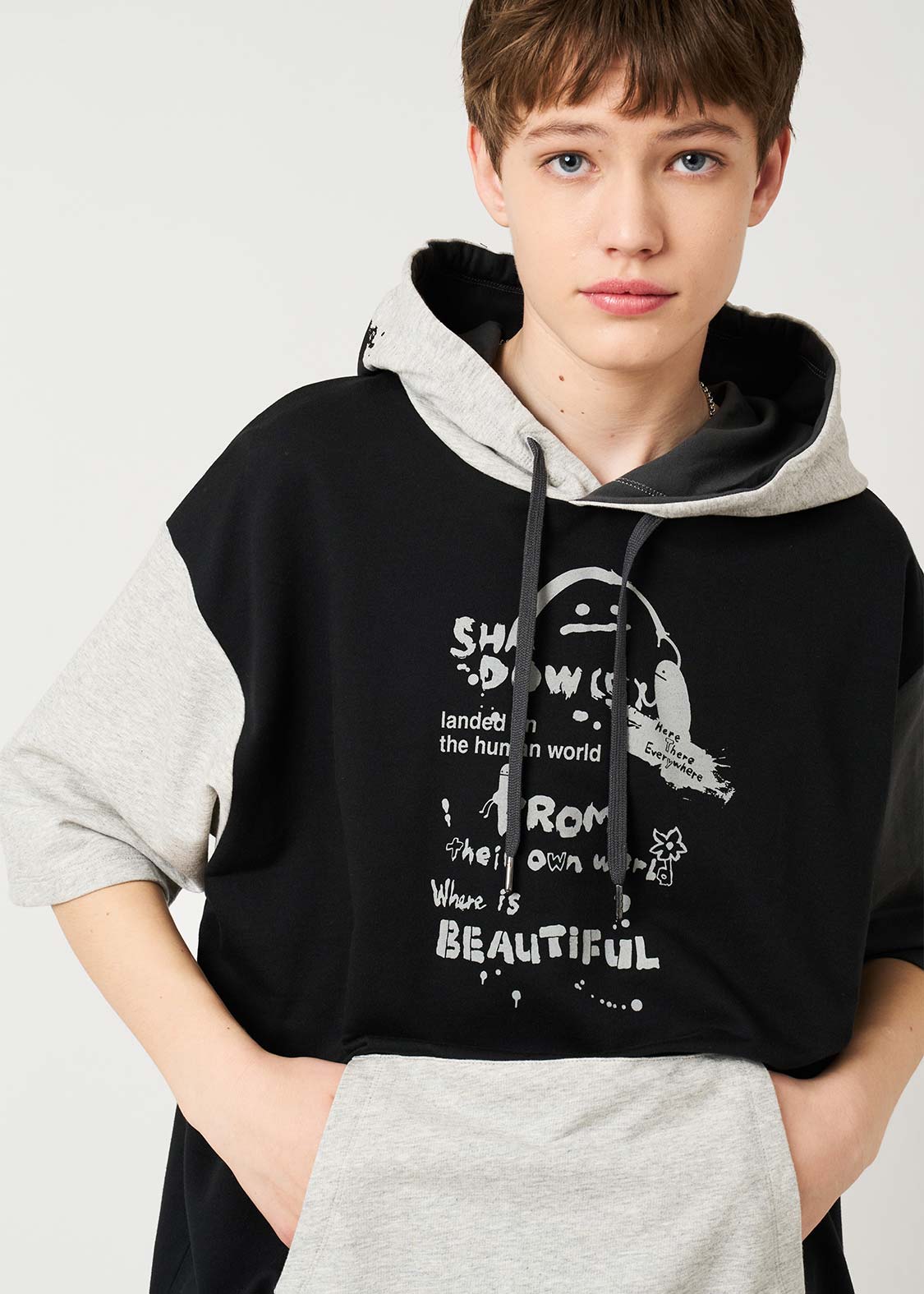 Beautiful Shadow Playful Paint | Short-Sleeve Hoodie