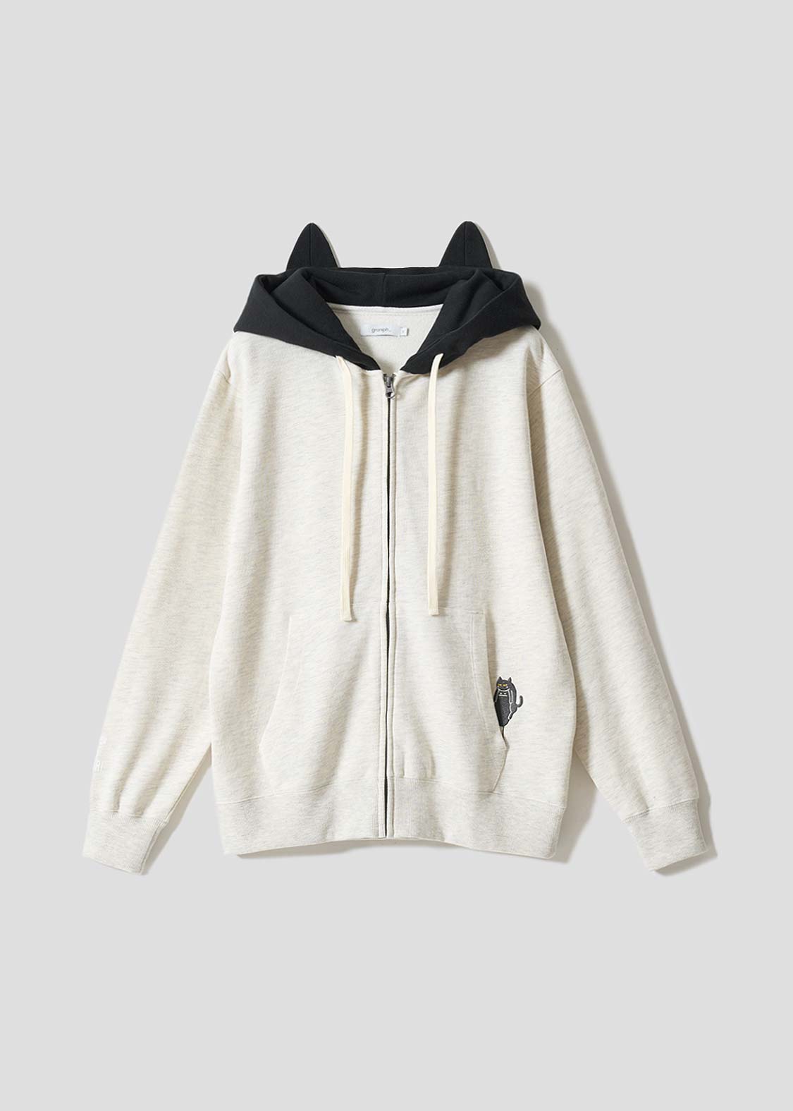 Neko Kaburi Beautiful Shadow A | Fleece Back Face Zip Hoodie