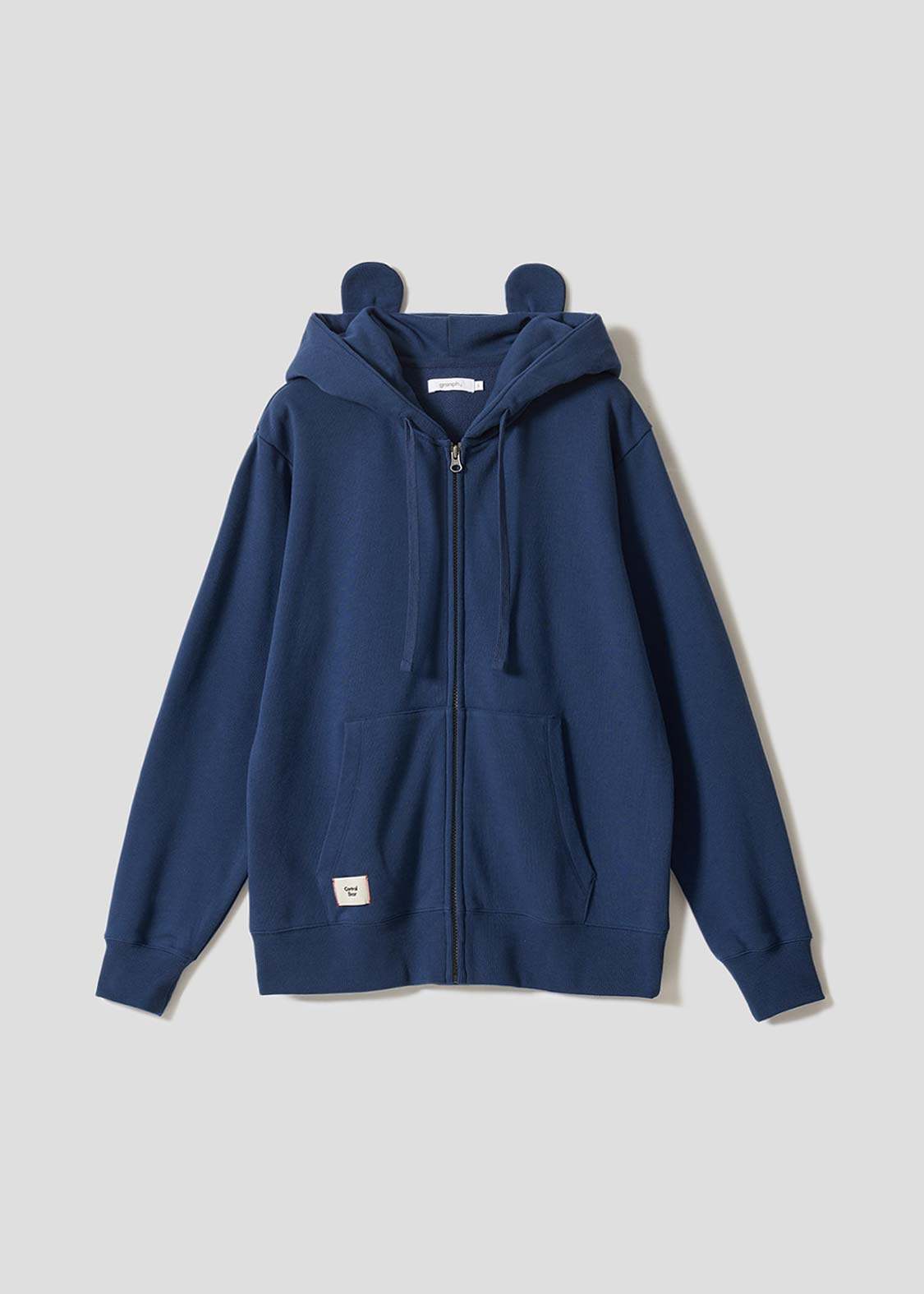 Control Bear A | Fleece Back Face Zip Hoodie