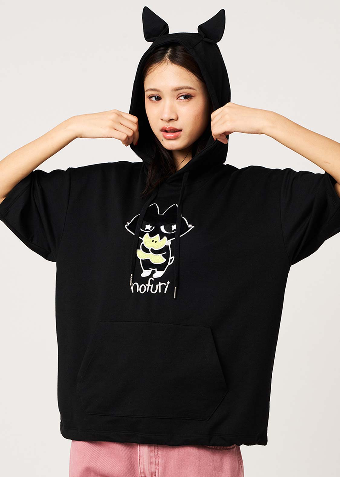 Nofuri | Oversized Short-Sleeve Hoodie