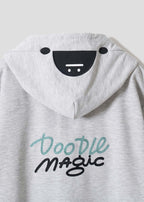Magic Paint Beautiful Shadow | Short-Sleeve Zip Hoodie