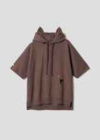 Ikaku | Back-Face Short-Sleeve Hoodie