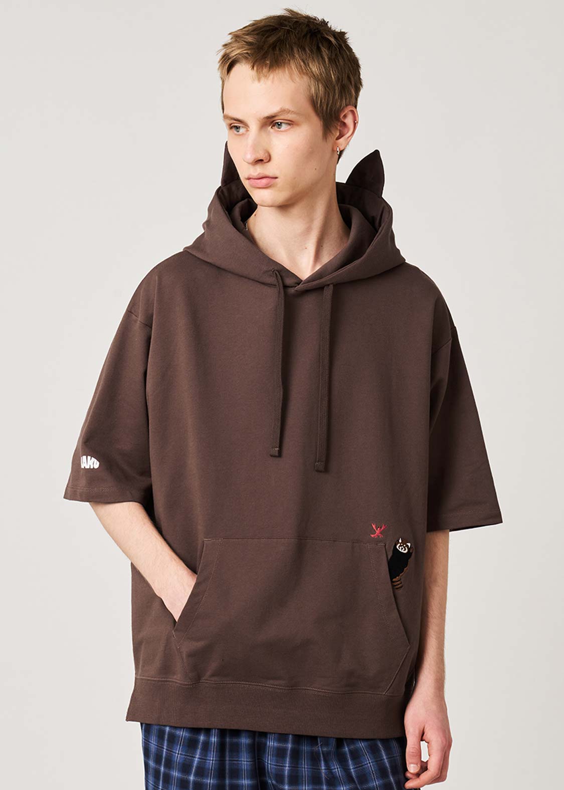 Ikaku | Back-Face Short-Sleeve Hoodie