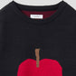 Eric Carle Jacquard Long Sleeve Knit (Eric Carle_Red Apple Embroidery)