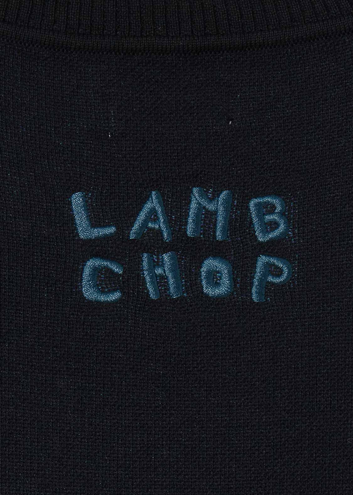 Jacquard Knit Vest (Lamb Chop painting)