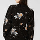 Jacquard Long Sleeve Knit (ASTRO CAT Walk in Space)