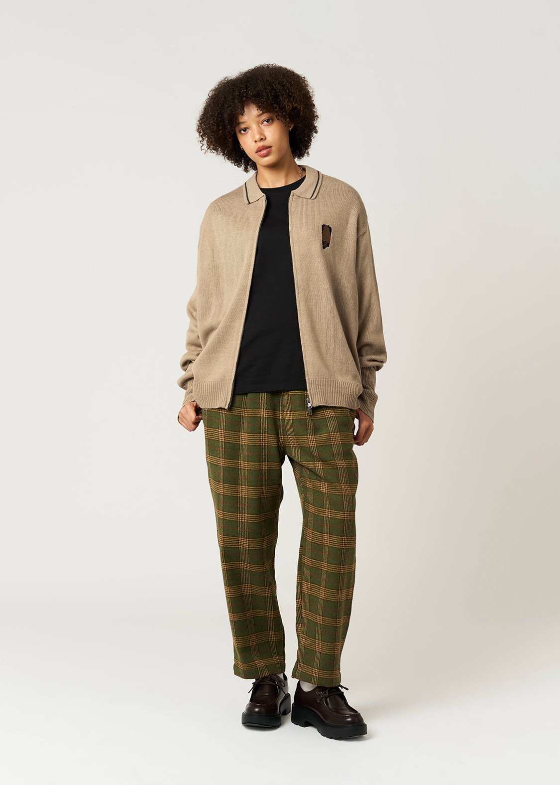 Ikaku Back Style | Collared Knit Cardigan