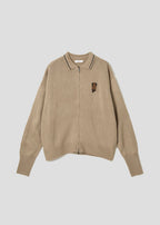 Ikaku Back Style | Collared Knit Cardigan
