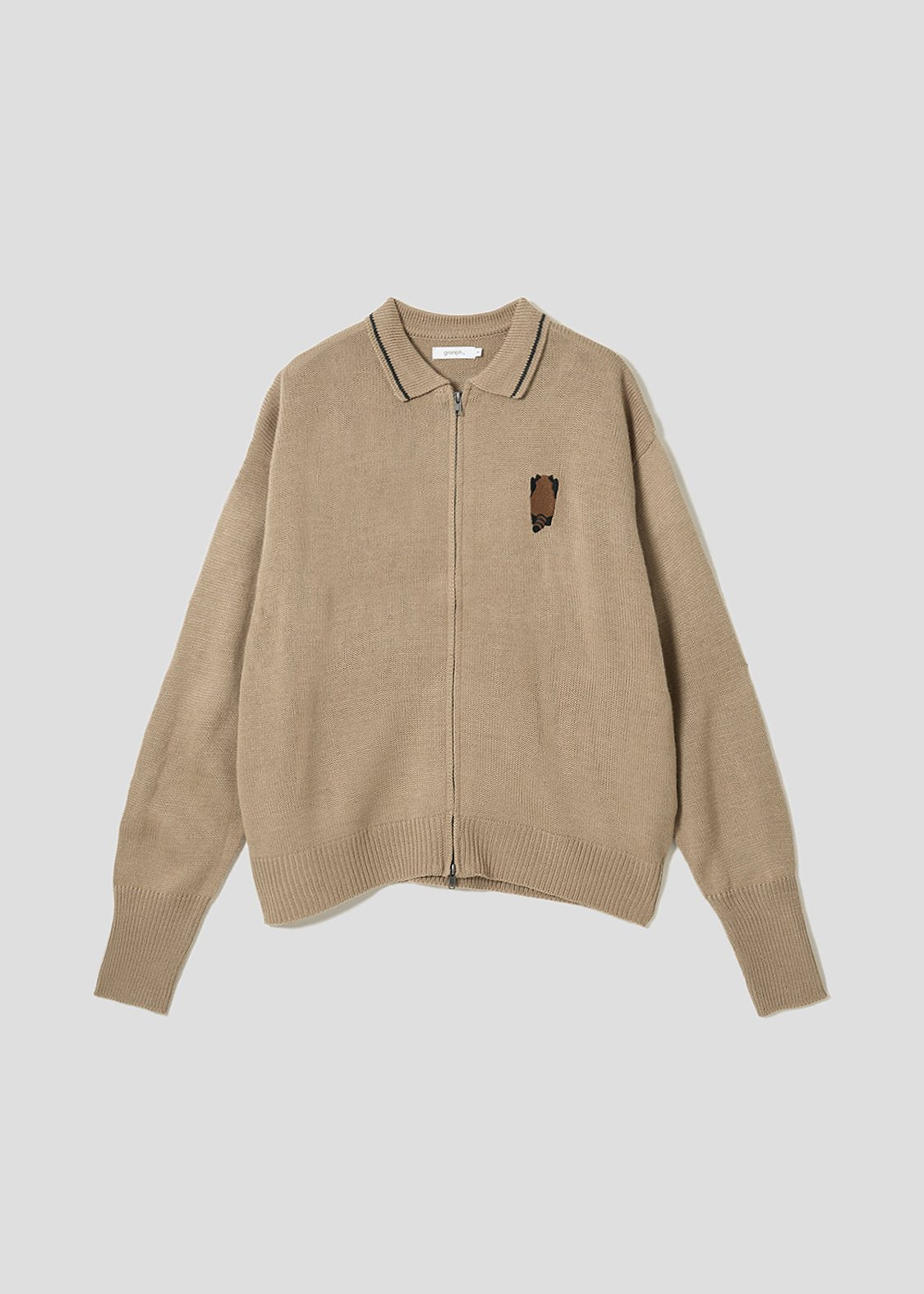 Ikaku Back Style | Collared Knit Cardigan