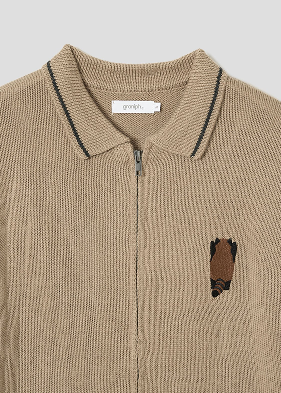 Ikaku Back Style | Collared Knit Cardigan