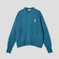 Lamb Chop | Collared Knit Cardigan