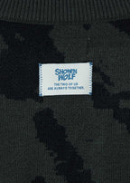 Shonen Wolf | Jacquard V-Neck Knit Cardigan
