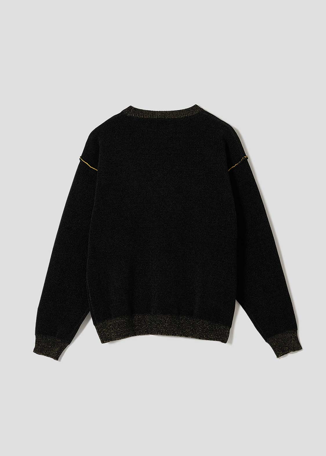Nagasugiru Inu Meets Hot Dog | Mall Crew Neck Knit
