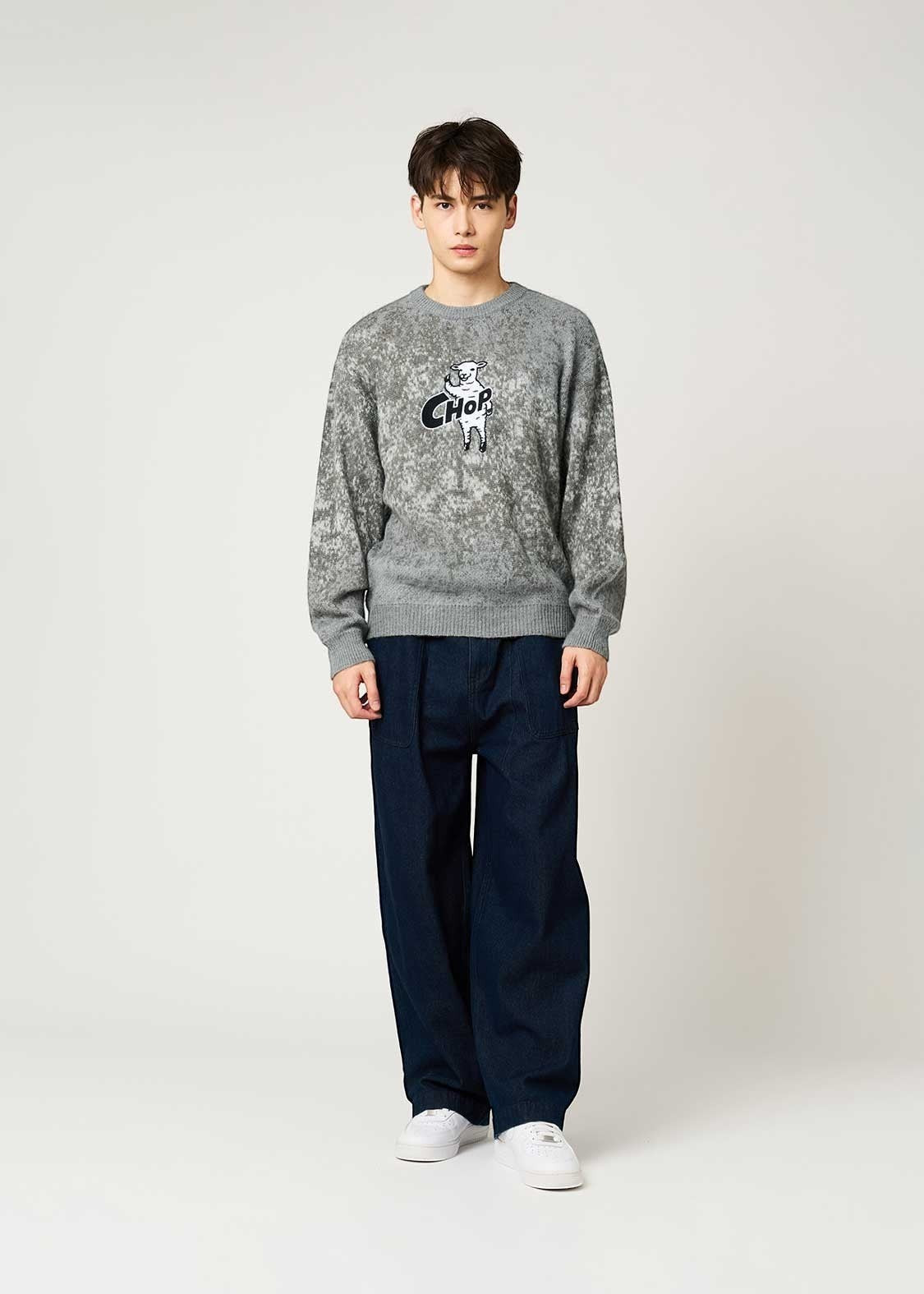 Lamb Chop | Gradient Crew Neck Knit