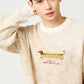Nagasugiru Inu Meets Hot Dog | Gradient Crew Neck Knit