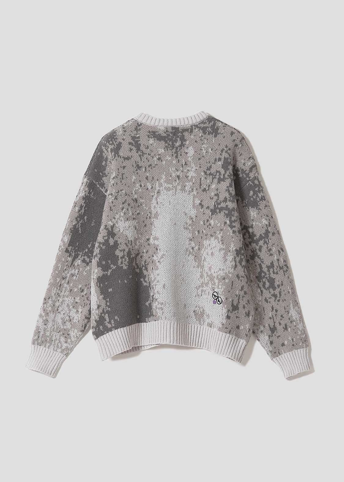Lalakoko | Jacquard V-Neck Knit Cardigan