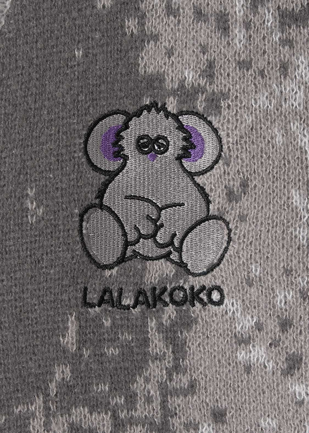 Lalakoko | Jacquard V-Neck Knit Cardigan