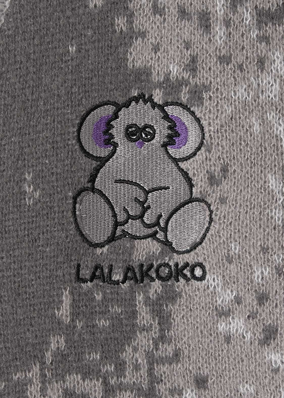 Lalakoko | Jacquard V-Neck Knit Cardigan
