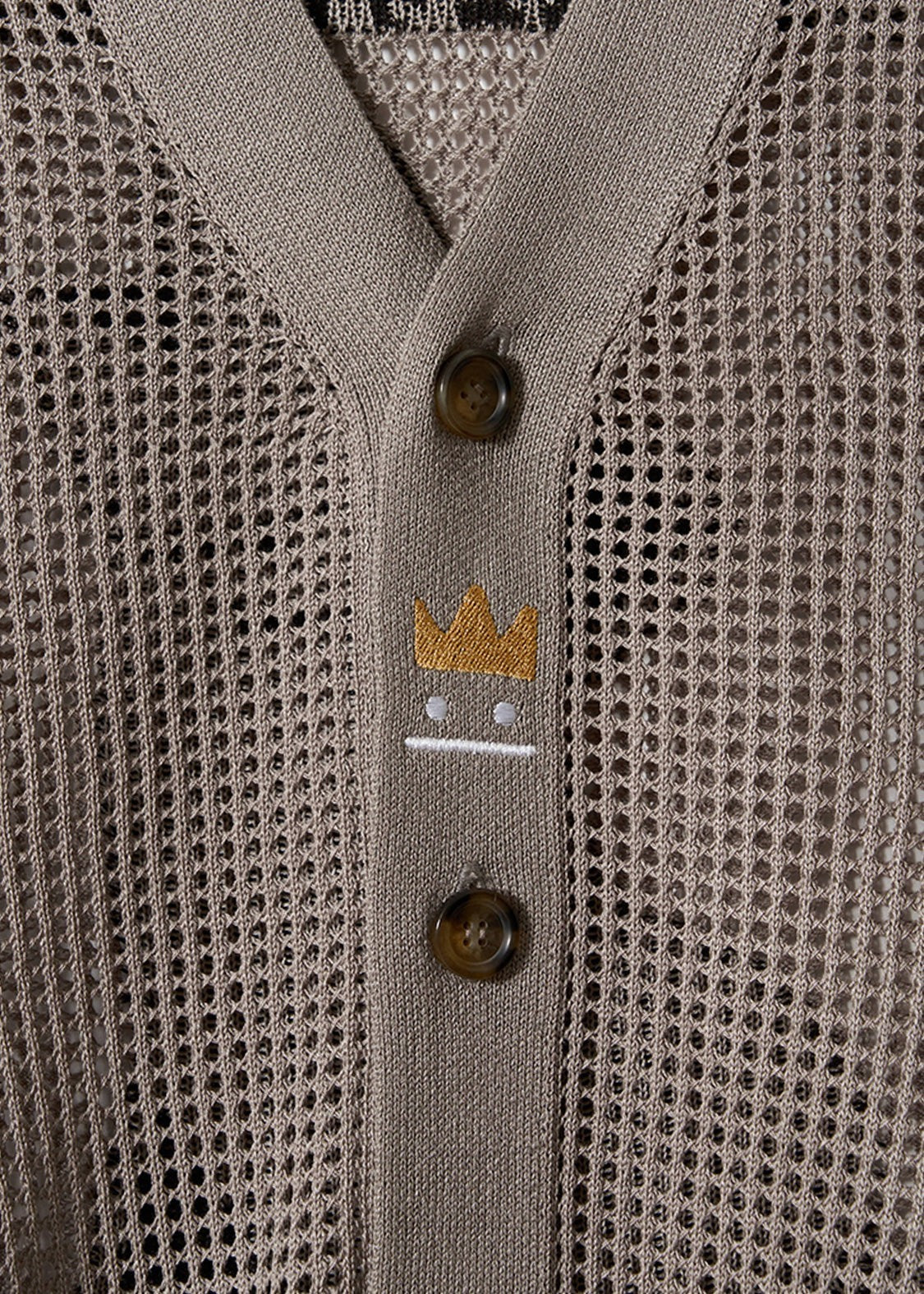 Beautiful Shadow Crown | Mesh Knit Cardigan