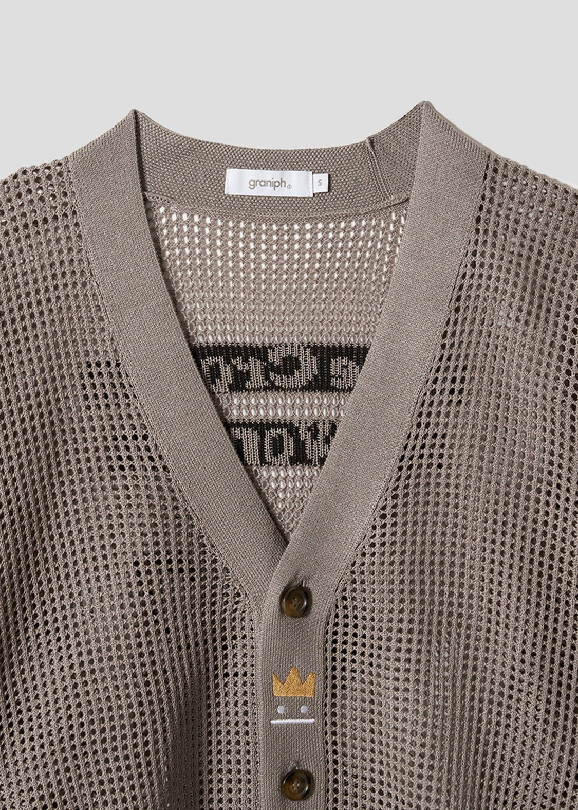 Beautiful Shadow Crown | Mesh Knit Cardigan