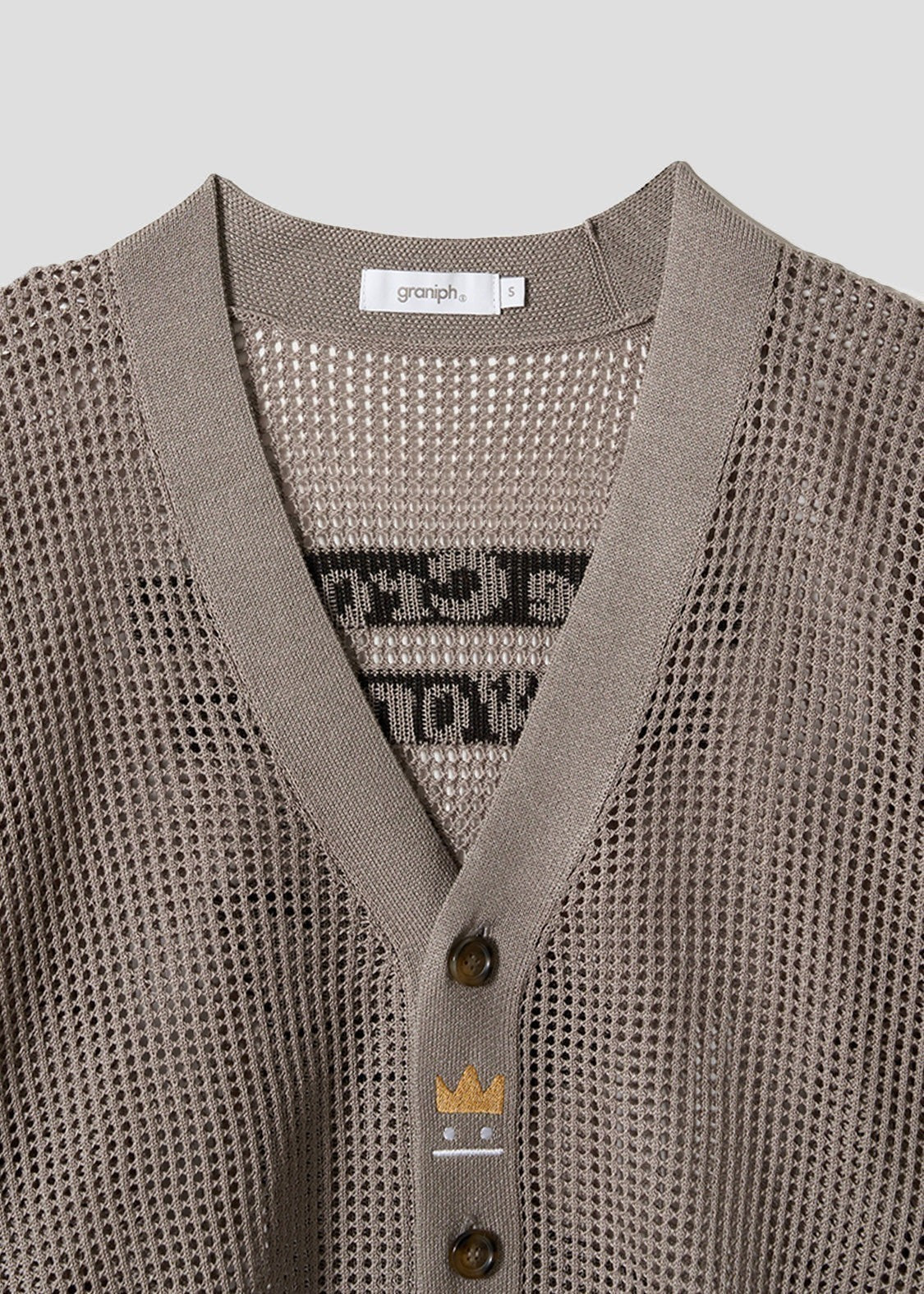 Beautiful Shadow Crown | Mesh Knit Cardigan