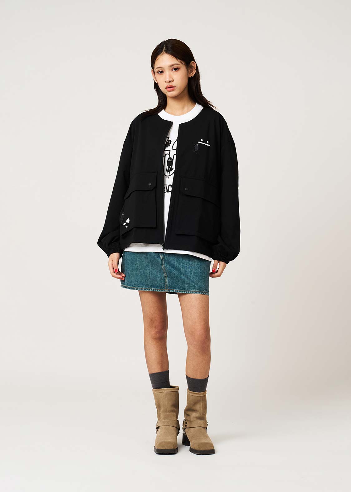 Beautiful Shadow Playful Paint | Zip Cardigan