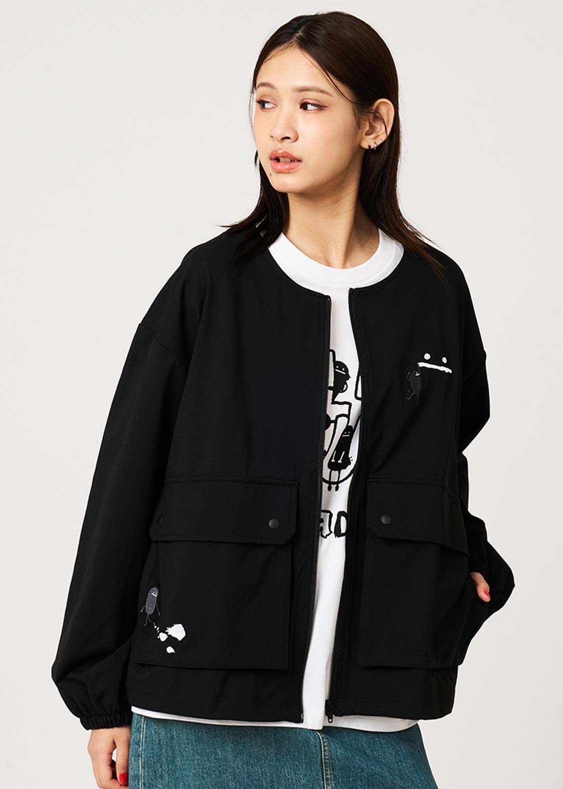 Beautiful Shadow Playful Paint | Zip Cardigan