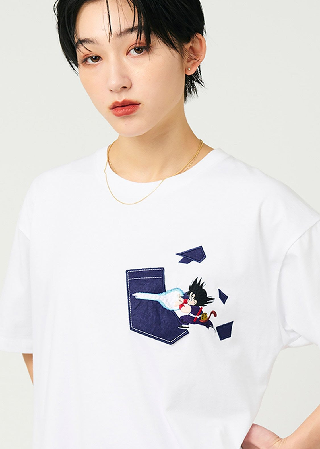 DRAGON BALL Loose Fit Short Sleeve Tee (DRAGON BALL_Kamehameha)