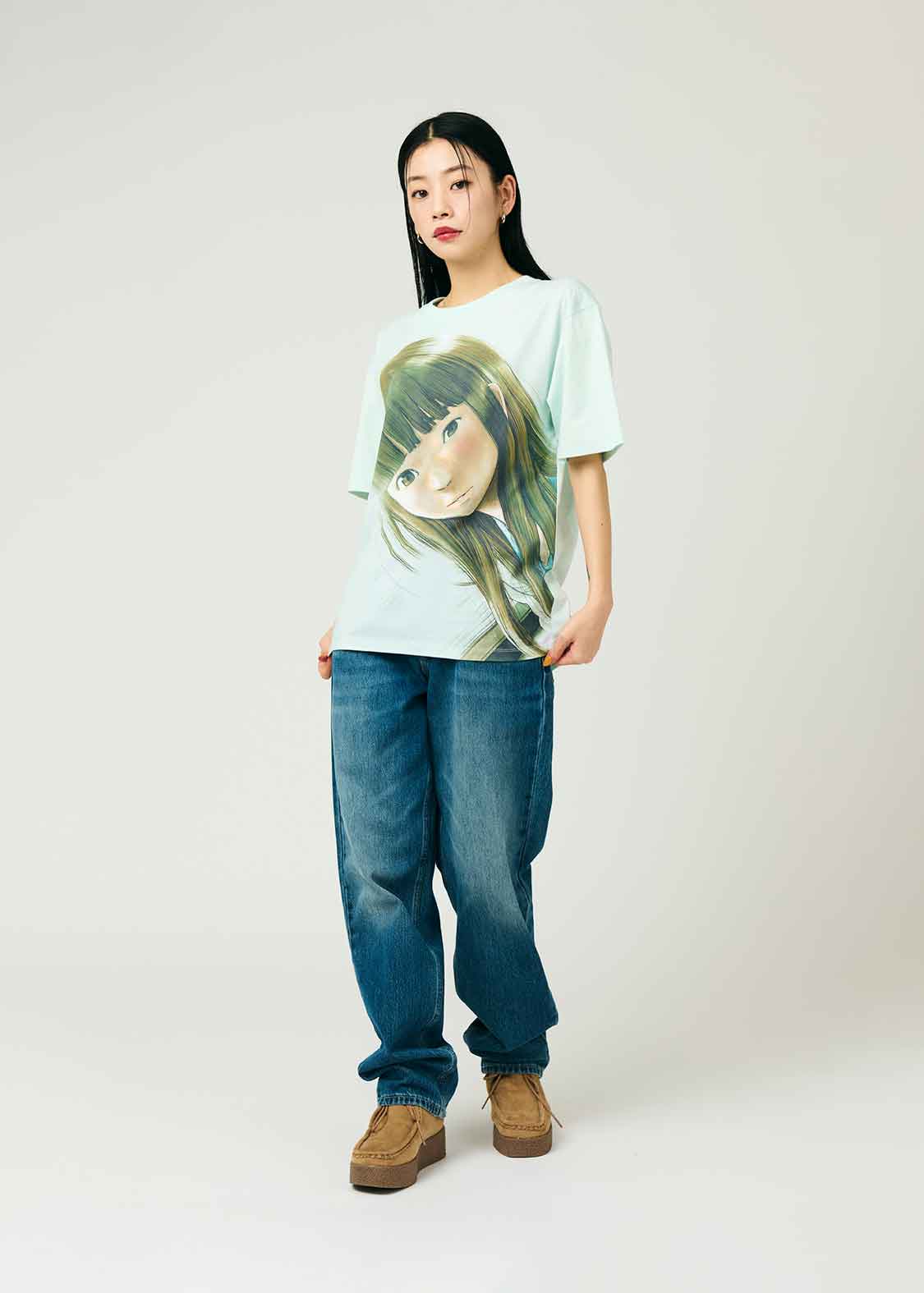 Inio Asano Loose Fit Short Sleeve Tee (Inio Asano_Reunion)