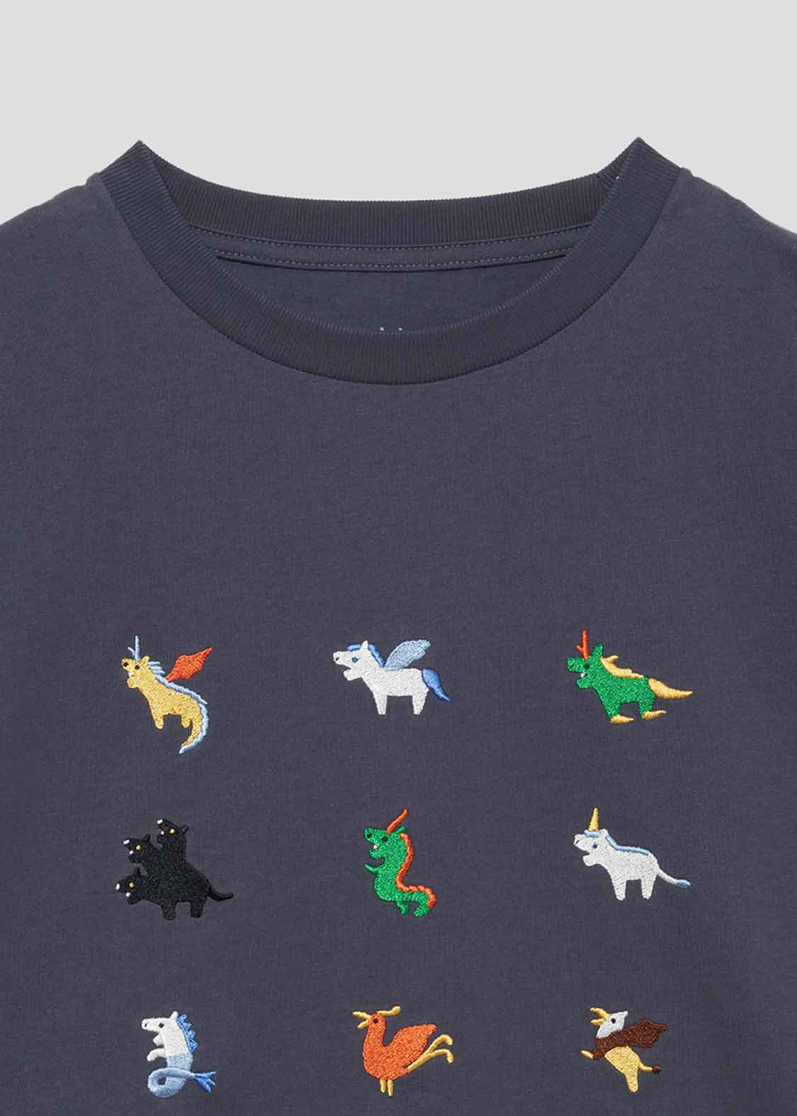 Super Wide Silhouette Short Sleeve Tee (Imaginary Animals)