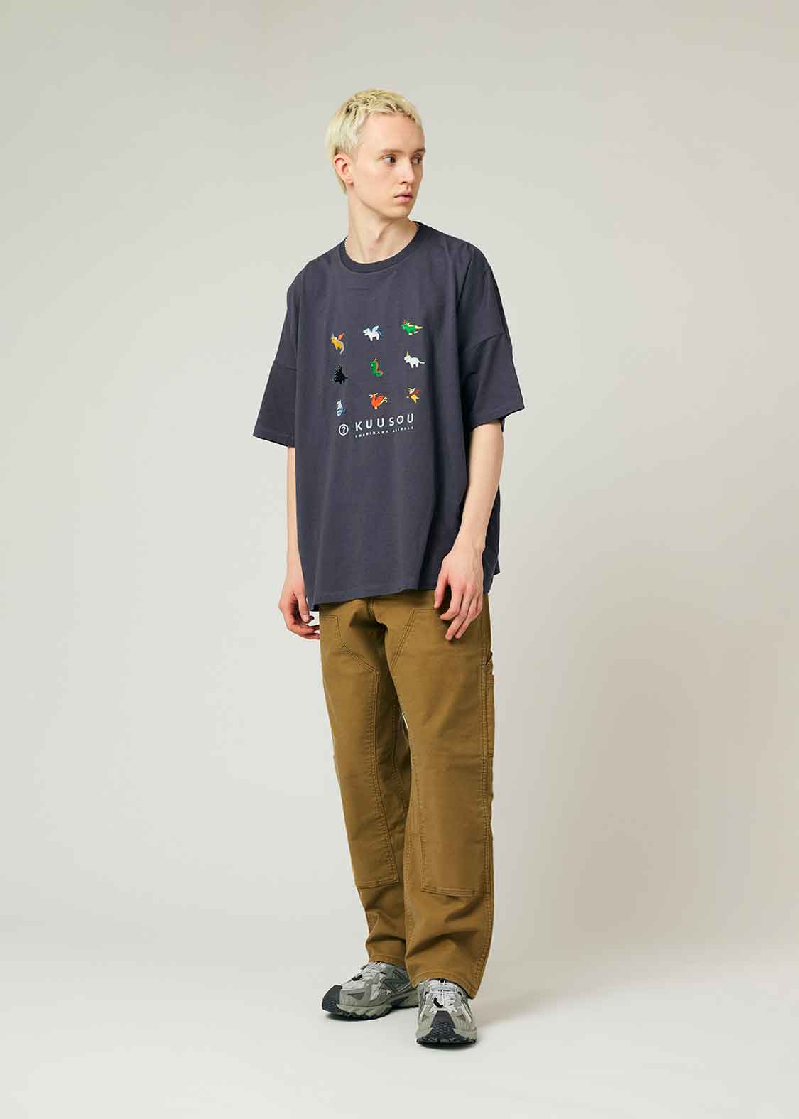 Super Wide Silhouette Short Sleeve Tee (Imaginary Animals)