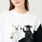 Big Silhouette Half Sleeve Tee (Lamb Chop Friends)