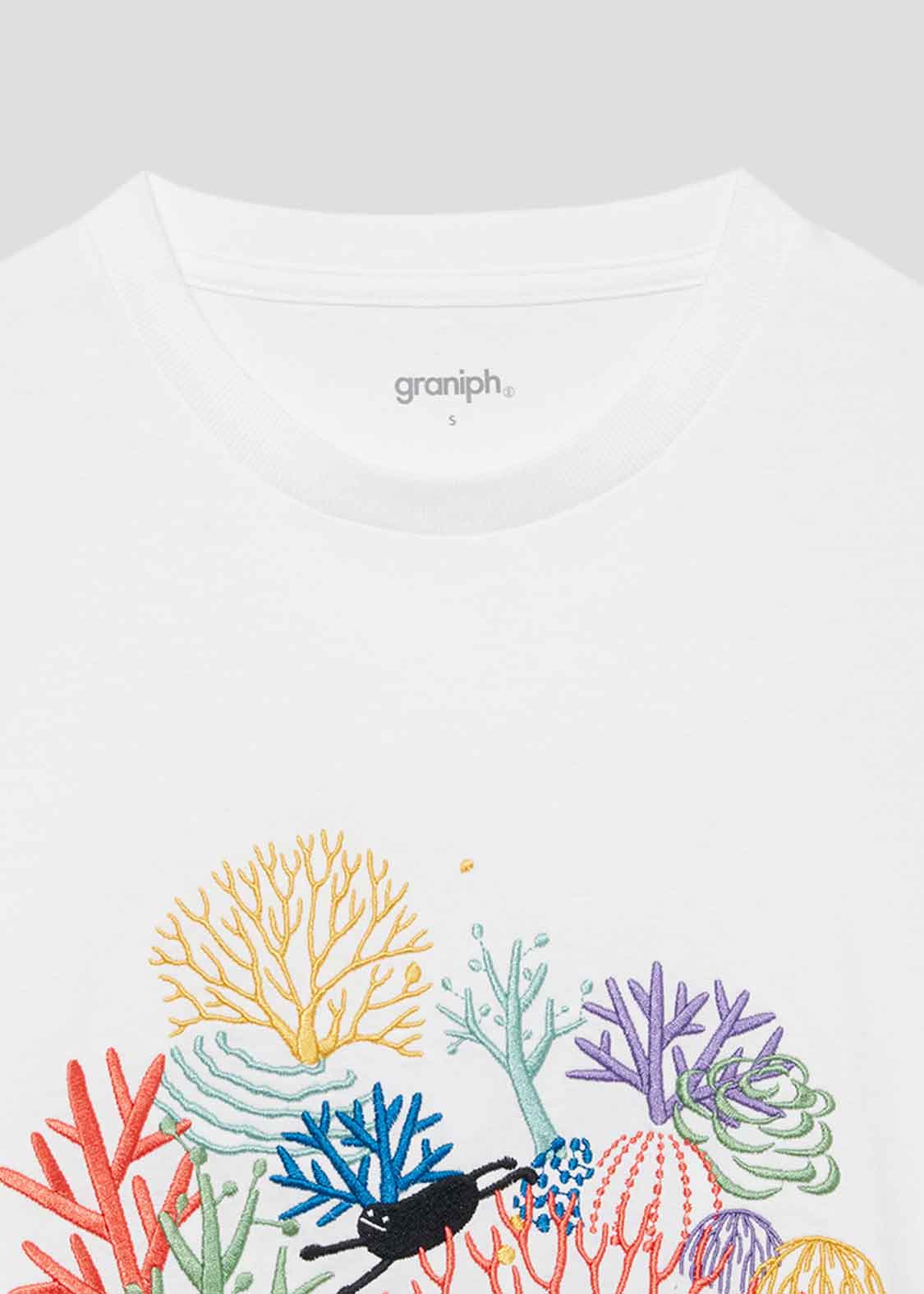 Big Silhouette Half Sleeve Tee (Beautiful Shadow and Coral Reefs)