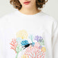 Big Silhouette Half Sleeve Tee (Beautiful Shadow and Coral Reefs)