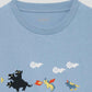 Big Silhouette Half Sleeve Tee (Imaginary Animals 8bit)