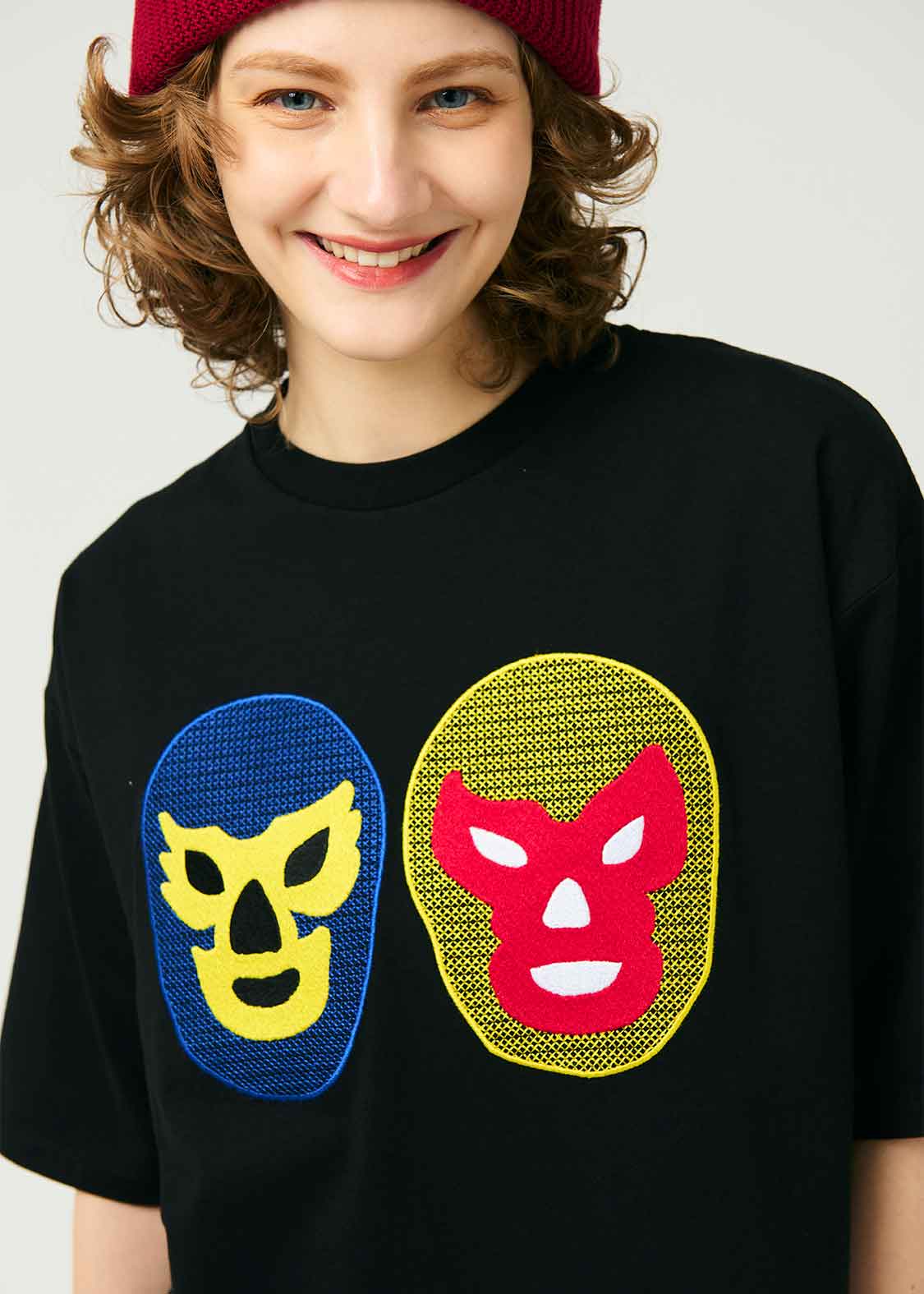 Big Silhouette Half Sleeve Tee (Lucharyman Mask 01)