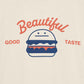 Big Silhouette Short Sleeve Trim Tee (Beautiful Shadow Burger)