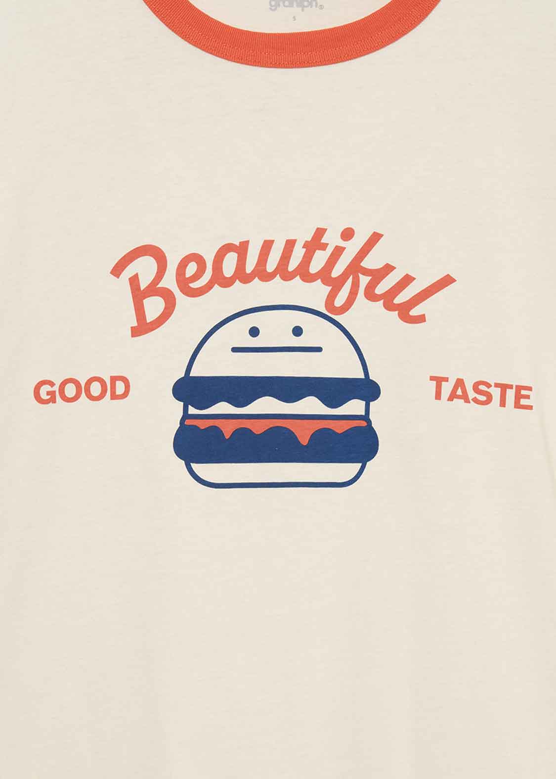 Big Silhouette Short Sleeve Trim Tee (Beautiful Shadow Burger)