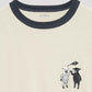 Big Silhouette Short Sleeve Trim Tee (Lamb Chop Friends)