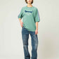 Line Raglan Half Sleeve Tee (Nagasugiru Inu)