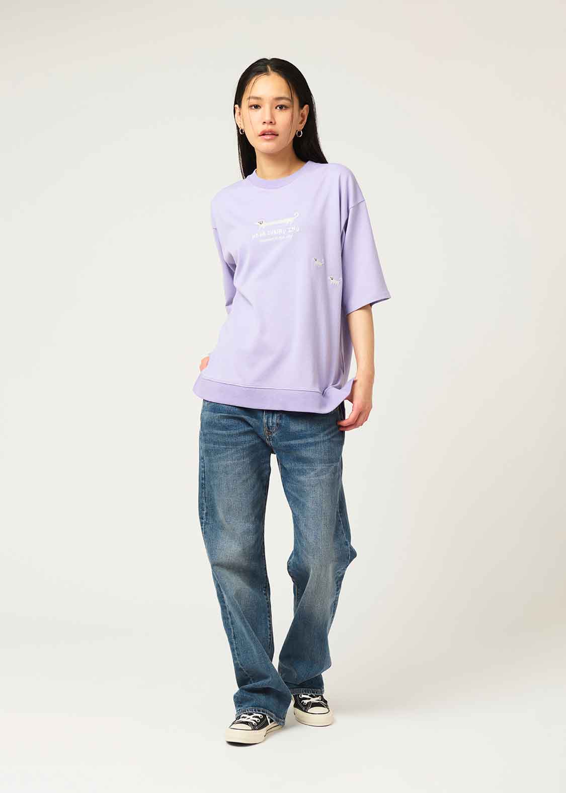 Heavy Weight Half Sleeve Tee (Nagasugiru Inu in the City)