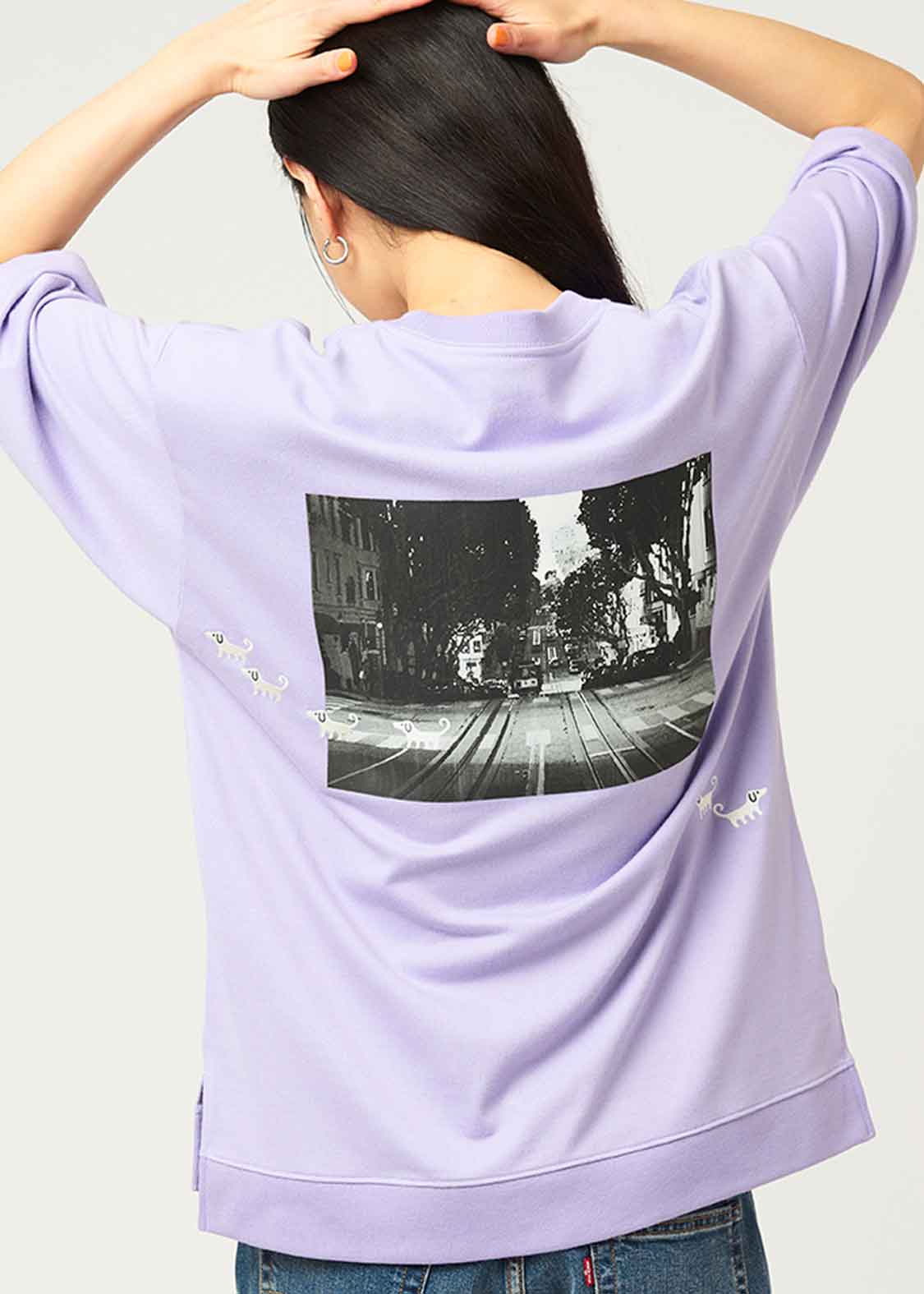 Heavy Weight Half Sleeve Tee (Nagasugiru Inu in the City)