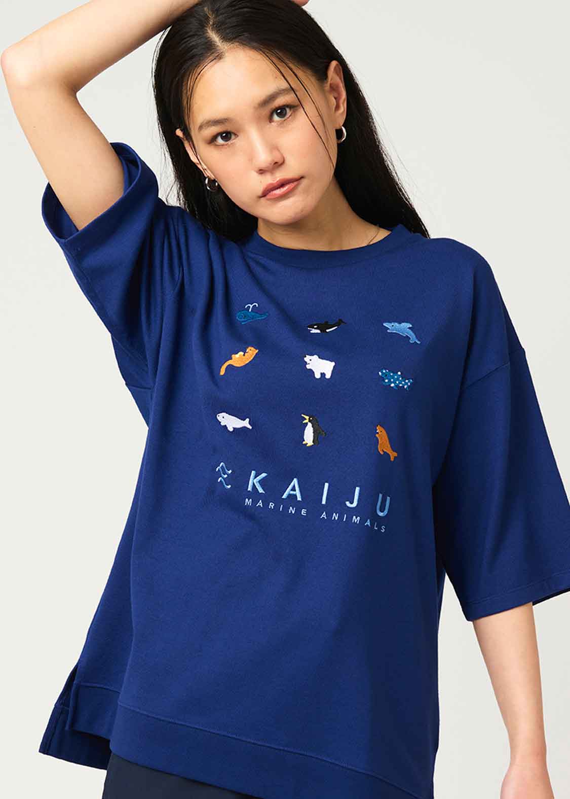 Heavy Weight Half Sleeve Tee (Marine Animals)