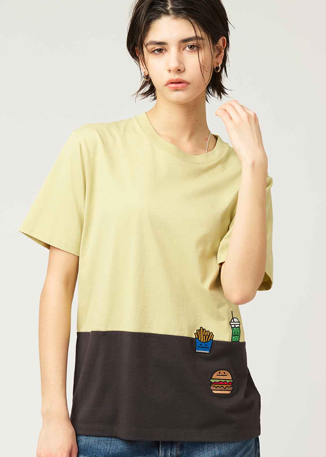 Bicolor Short Sleeve Tee (Beautiful Shadow Burger)