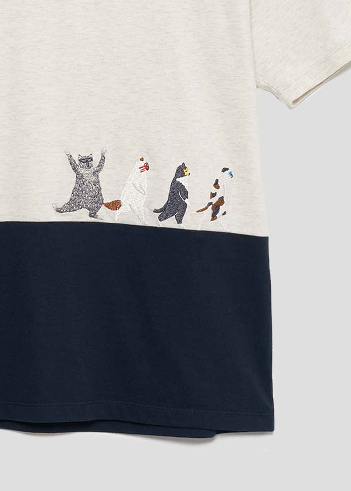 Bicolor Short Sleeve Tee (THE FOUR CATS Walk)